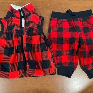 BABY Buffalo Check ▪️♦️ Vest & Pants Set